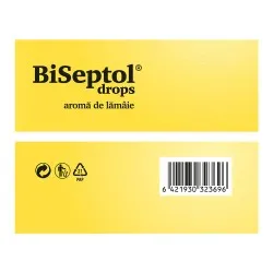 Dropsuri cu aroma de lamaie Biseptol, 20 bucati, Dacia Plant