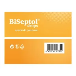 Dropsuri cu aroma de portocale Biseptol, 20 bucati, Dacia Plant
