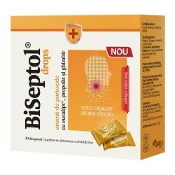 Dropsuri cu aroma de portocale Biseptol, 20 bucati, Dacia Plant