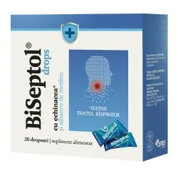 BiSeptol drops cu propolis si albastru de metilen, 20 bucati, Dacia Plant