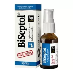 Biseptol Spray cu argint coloidal, 20ml, Dacia Plant