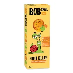 Jeleu natural fara gluten din mere, mango, dovleac si chia, 27 g, Bob Snail