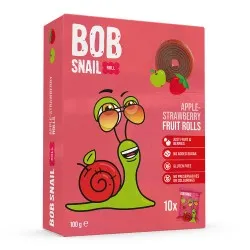 Rulou din Mere si Capsuni, 100g, Bob Snail