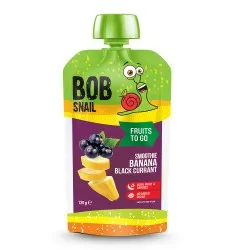 Smoothie Banane si Coacaze Negre, 120g, Bob Snail