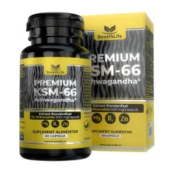 Ashwagandha KSM-66 Premium, 60 capsule, Boost4Life