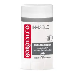 Deodorant Stick Invisible, 40ml, Borotalco