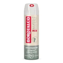 Deodorant Spray Men Musk Scent Invisible, 150ml, Borotalco