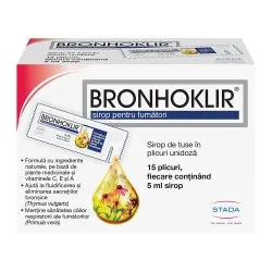 Bronhoklir sirop pentru fumatori, 15 plicuri, Stada