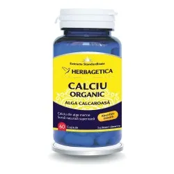 Calciu Organic, 60 capsule, Herbagetica
