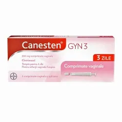 Canesten Gyn 3, 200 mg, 3 comprimate vaginale, Bayer