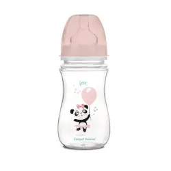 Biberon Anticolici Gat Larg Easy Start Animale Exotice Roz, 35/221, 240ml, Canpol