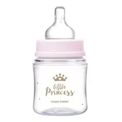 Biberon roz anticolici cu gat larg PP EasyStart Royal Baby, 120ml, Canpol babies