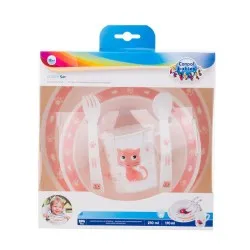Canpol 4/401 Set Plastic Pt Masa Cute Animals-Cat Roz