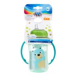 Canita Antrenament Silicon Cute Animals Urs Turquoise +6luni, 56/512, 320ml, Canpol