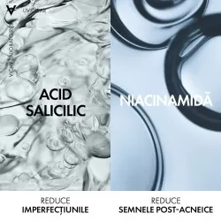 Fluid cu protectie solara SPF 50+ pentru fata, cu acid salicilic si niacinamida, ten gras cu tendinta acneica, 40 ml, Vichy