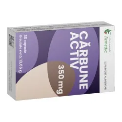 Carbune Activ 350mg, 30 capsule, Lab. Remedia