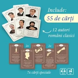 Carti de Joc Scriitori Clasici, 1 pachet x 52 carti -D-Toys
