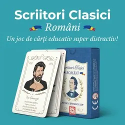 Carti de Joc Scriitori Clasici, 1 pachet x 52 carti -D-Toys
