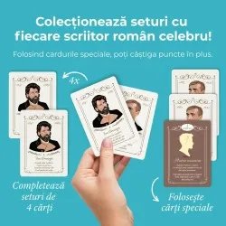 Carti de Joc Scriitori Clasici, 1 pachet x 52 carti -D-Toys