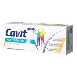 Cavit Adulti Multivitamine aroma de vanilie, 20 comprimate masticabile, Biofarm