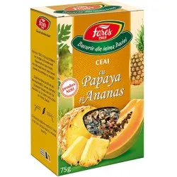 Ceai cu Papaya si Ananas, 75 g, Fares