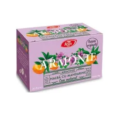 Ceai de nalba cu mandarine Armonie, 20 plicuri, Fares