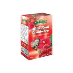 Ceai din fructe intregi cu afine rosii, 75 g, Vedda
