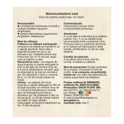 Ceai Normocolesterol, 50g, Dacia Plant