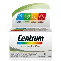 Centrum Complet de la A la Zinc, 60 comprimate, GSK
