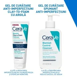 Gel de curatare cu argila anti-imperfectiuni Clay-to-Foam, 118 ml, CeraVe
