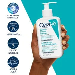 Gel de Curatare Spumant Anti-Imperfectiuni Control, 473ml, Cerave