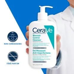 Gel de Curatare Spumant Anti-Imperfectiuni Control, 473ml, Cerave