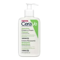 Crema de curatare spumanta si hidratanta pentru ten normal-uscat, 236ml, CeraVe