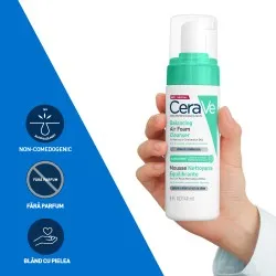 Spuma de Curatare pt Ten Normal Mixt, 148ml, Cerave