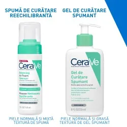Spuma de Curatare pt Ten Normal Mixt, 148ml, Cerave