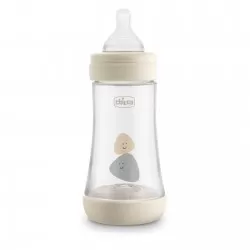 Chicco 20221330-7 Biberon Perfect5 PP Tetina Silicon Flux Mediu +2luni x 240 ml