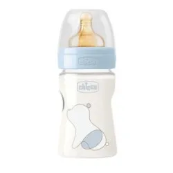Chicco 2761020-7 Biberon Original Touch PP Tetina Cauciuc Flux Lent +0luni Blue x 150ml