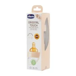 Biberon Original Touch Sticla Tetina Cauciuc Flux Lent + 0luni, 240ml, Chicco