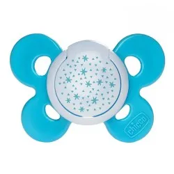Suzeta Silicon Ortodontica Physio Comfort Forma Anatomica 6-12luni Blue 74913-7, 1 buc, Chicco