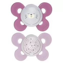 Suzeta Silicon Ortodontica Physio Comfort Forma Anatomica +12luni Roz 74915-7, 1 buc, Chicco