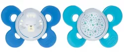 Suzeta Silicon Ortodontica Physio Comfort 16-36luni Blue, 2 buc, Chicco