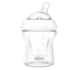 Biberon Natural Feeling Sticla Tetina Silicon Debit Normal +0luni BPA Free 80611-7, 150 ml, Chicco
