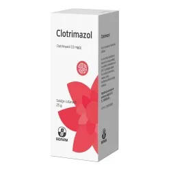 Clotrimazol solutie, 10 mg/g, 25 g, Biofarm