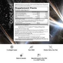 CodeAge Platinum Multi Collagen Peptides, pulbere x 323g, GNC