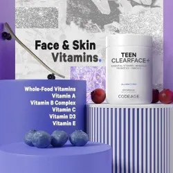 Complex de Multivitamine pentru Adolescenti pentru Ten Sanatos, 60 capsule, GNC