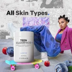 Complex de Multivitamine pentru Adolescenti pentru Ten Sanatos, 60 capsule, GNC