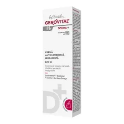 Crema anticuperozica hidratanta SPF 10 Derma+, 50 ml, Gerovital