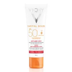 Crema antioxidanta anti-rid 3 in1 cu protectie solara SPF 50 pentru fata, 50 ml, Capital Soleil, Vichy