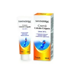 Crema cu 30% uree pentru calcaie crapate Santaderm, 50 ml, Viva Pharma