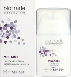 Crema depigmentanta de fata pentru zi SPF 50+ Melabel, 50ml, Biotrade